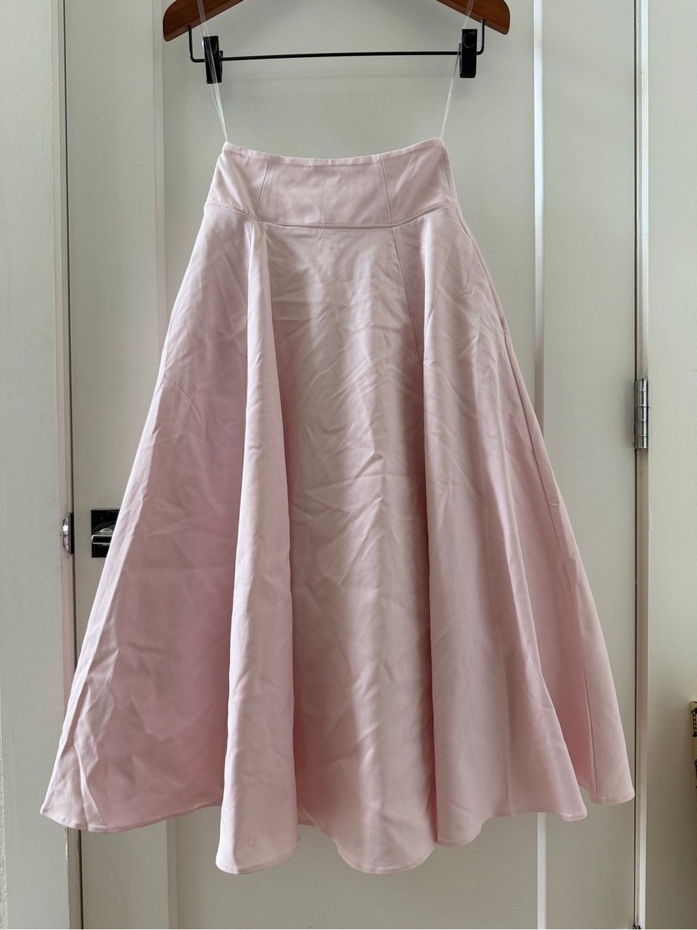 House of CB Rita Ballerina Baby Pink A-Line Midi Skirt Size XS - Picture 3 of 12